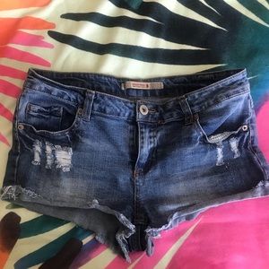 Denim shorts